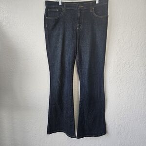 LRL Lauren Jean Co Ralph Lauren Womens Size 12 Jeans Boot Cut Dark Wash Stretch